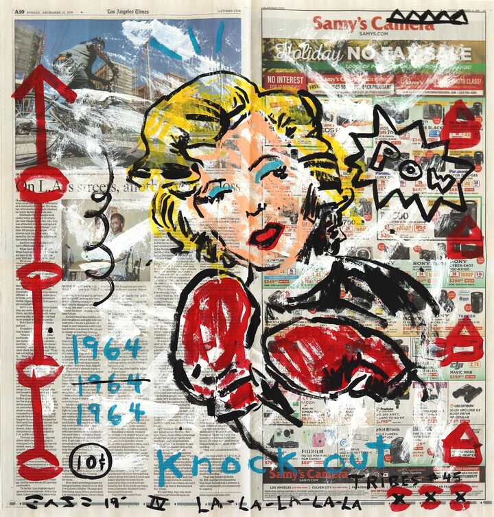 Gary John, Boxing Marilyn - Knock Out Pop Art by Gary John, 2019