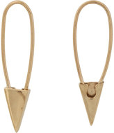 Thumbnail for your product : Loren Stewart Women's Gold Safety Pin Hoop Earrings