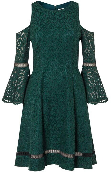 eliza j green lace dress