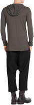 Thumbnail for your product : Rick Owens Virgin Wool Pullover with Hood