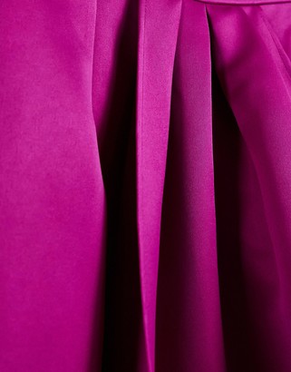 Virgos Lounge VL The Label wrap asymmetric midi skirt in hot pink