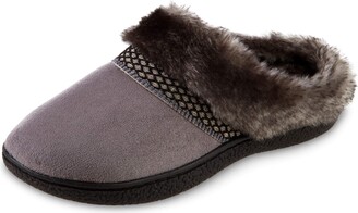 Isotoner Women's Recycled Microsuede Mallory Hoodback Slipper