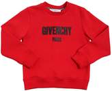 Thumbnail for your product : Givenchy Logo Printed Cotton Sweatshirt