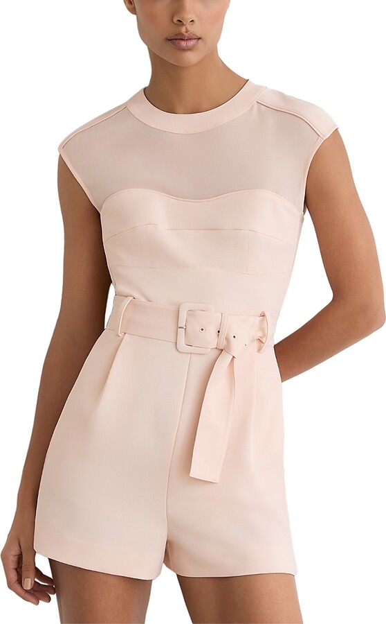 Reiss Ora Structured Belted Romper