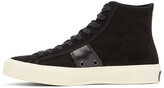 Thumbnail for your product : Tom Ford Black Cambridge High-Top Sneakers
