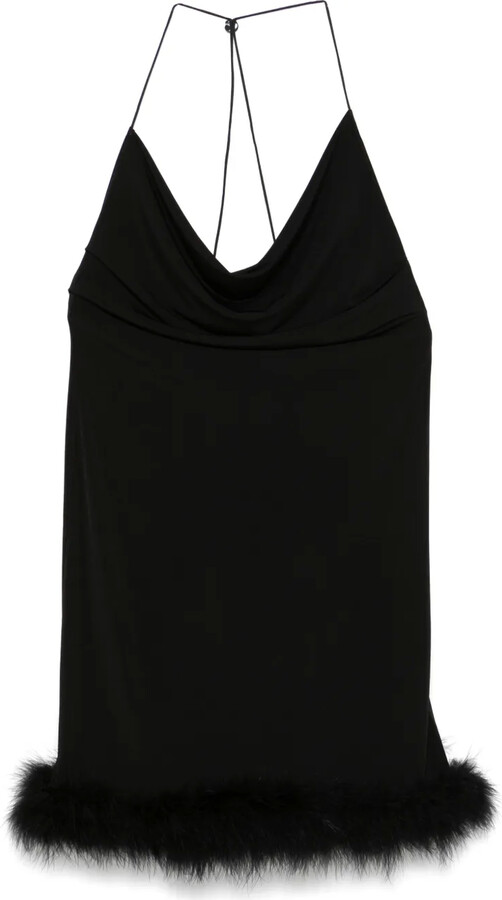 Coperni Boa mini dress