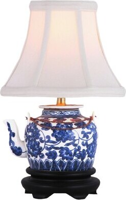 World Menagerie Hobson Tea Pot 12" Table Lamp