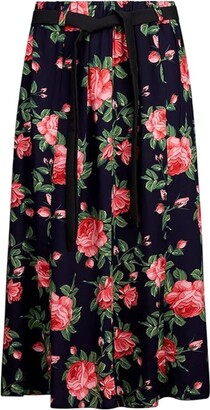 KENTEX ONLINE Womens Long Maxi Skirts in Cool Light Weight Viscose Prints Sizes 10 to 24 (16