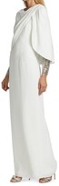 Thumbnail for your product : Jenny Packham Ursula Beaded Sleeve Gown