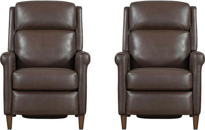 Parker Living Walnut Whirl Power Cordless High Leg Recliner P2 Two Pack