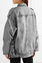 Thumbnail for your product : Stella McCartney Oversized Acid-wash Denim Jacket - Gray