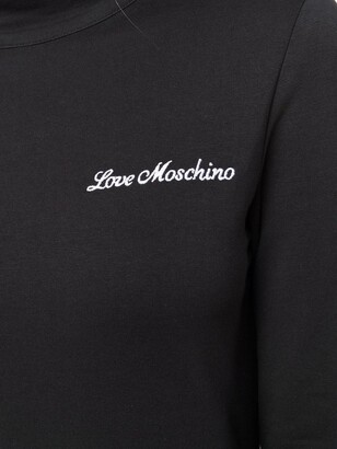 Love Moschino Heart-Print Knitted Dress