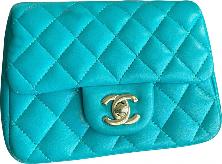 Timeless/classique leather crossbody bag Chanel Blue in Leather - 6278721