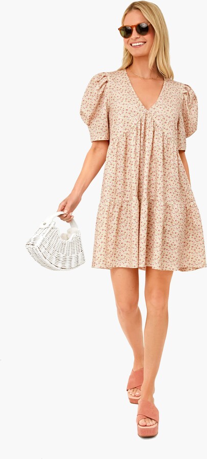 Hyacinth House Floral Puff Sleeve Follie Mini Dress - ShopStyle