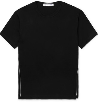 Comme des Garçons Shirt Zip-Detailed Cotton-Jersey T-Shirt