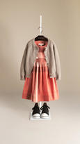 Thumbnail for your product : Burberry Openstitch Detail Cashmere Cotton Cardigan