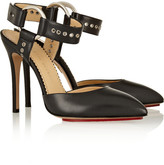 Thumbnail for your product : Charlotte Olympia Domina embellished leather pumps