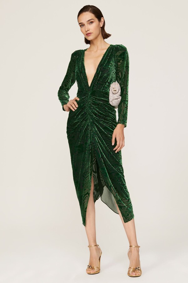 Astrid Dress Green-print
