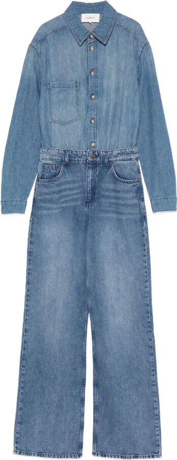 BA&SH Buttoned Pocketed Jumpsuit