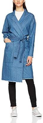 Minimum Women's Majbrit 0017 Denim Jeans Coat,(Manufacturer Size:38)