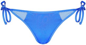 Topshop Wide mesh tieside bikini bottoms
