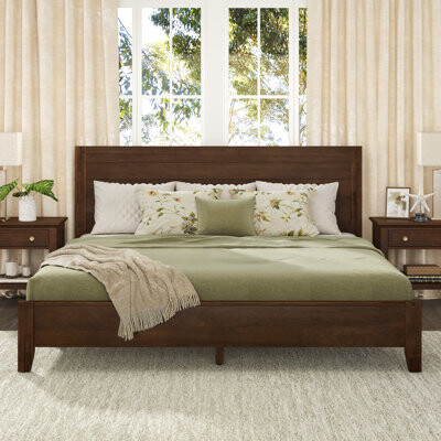 Allewie Upholstered Bed with Square Tufting and Wingback ShopStyle