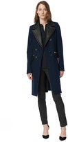 Thumbnail for your product : Rebecca Taylor Leather Detailed Coat