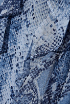 Thumbnail for your product : Diane von Furstenberg Lacey Ruffled Printed Silk-georgette Maxi Wrap Dress