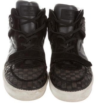 Louis Vuitton Basketweave Leather Sneakers