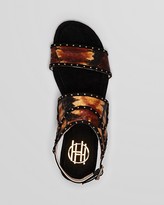 Thumbnail for your product : House Of Harlow Flat Sandals - Abra Tie Dye Snake