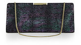 Thumbnail for your product : Milly Joule Metallic Snake-Embossed Frame Clutch