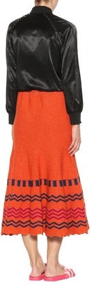 Valentino printed wool skirt