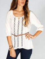 Thumbnail for your product : Full Tilt Embroidered Womens Belted Tunic
