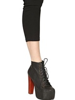 Thumbnail for your product : Jeffrey Campbell 120mm Lita Leather Ankle Boots