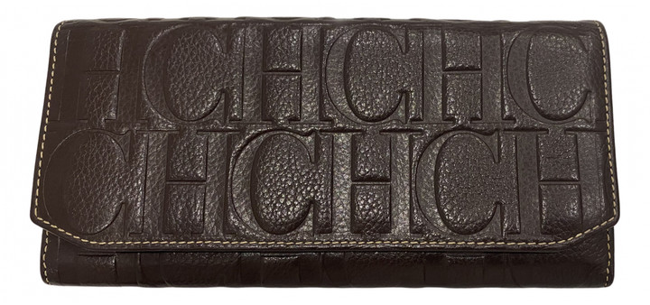Carolina Herrera Brown Leather Wallets - ShopStyle Clutches