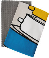 Thumbnail for your product : Jamie Oliver Set of 2 Tea Towels-GREY-18 W