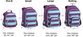 Thumbnail for your product : Pottery Barn Kids Fairfax Large Backpack Stripe Turq/Plum with Lavender Trim Football Helmet