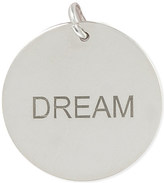 Thumbnail for your product : Anna Lou Silver disk charm 'DREAM'
