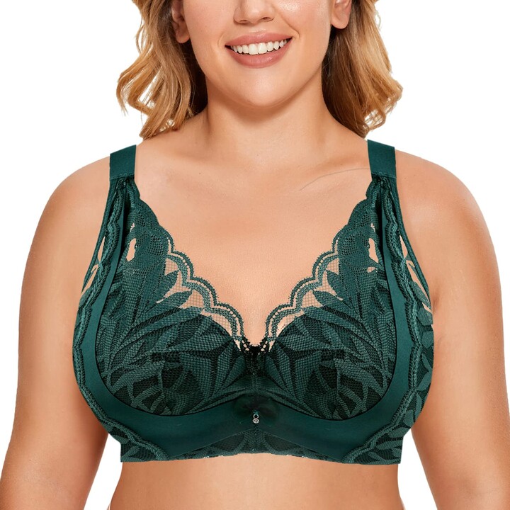 Full Coverage Underwire Bras Plus Size Women Butt Lifter Padded