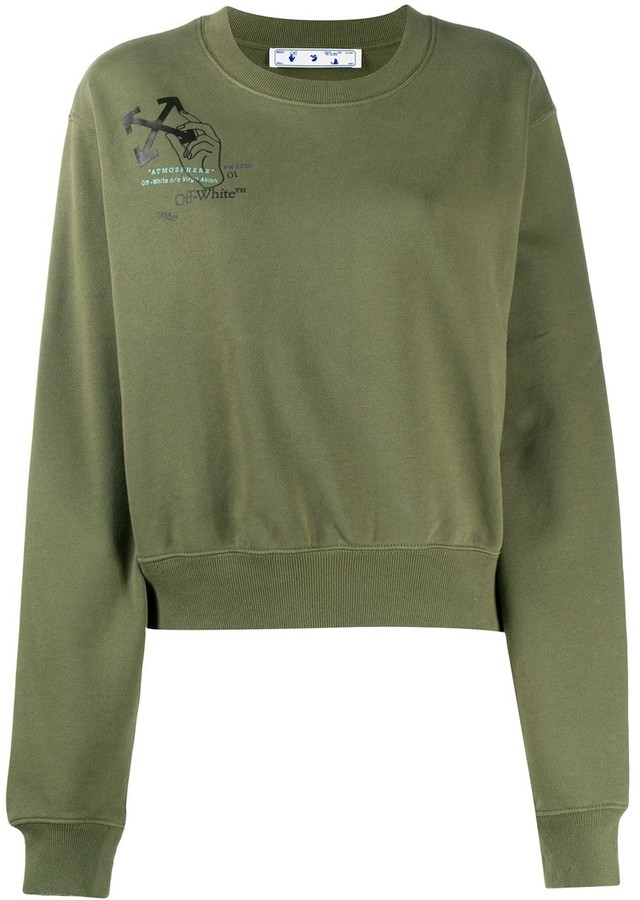 green off white hoodie