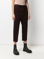 Thumbnail for your product : Rick Owens High-Waisted Cropped Trousers