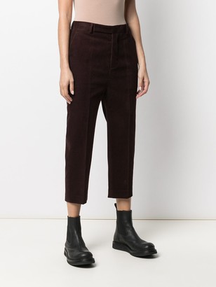 Rick Owens High-Waisted Cropped Trousers