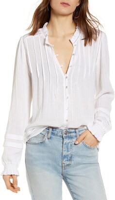 peasant blouse cotton willa button shopstyle faherty
