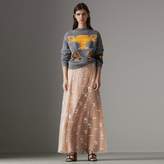 Thumbnail for your product : Burberry Equestrian Knight Embroidered Tulle Skirt