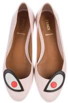 Thumbnail for your product : Fendi Saffiano Monster Ballet Flats