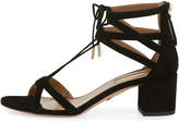 Thumbnail for your product : Aquazzura Beverly Hills Suede Lace-Up Sandal, Black