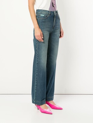 ALEXACHUNG Loose Flared Jeans