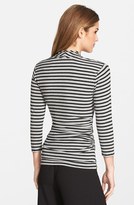 Thumbnail for your product : Vince Camuto Shoulder Pleat V-Neck Stretch Knit Top (Regular & Petite)