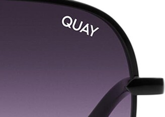 Quay High Key 64mm Oversize Aviator Sunglasses
