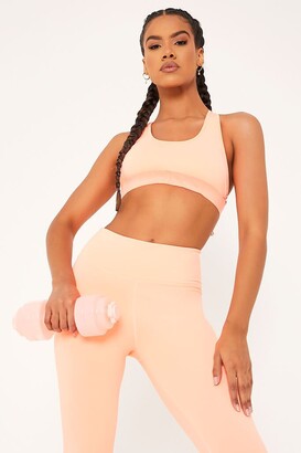 I SAW IT FIRST Coral Strappy Back Active Sports Bra